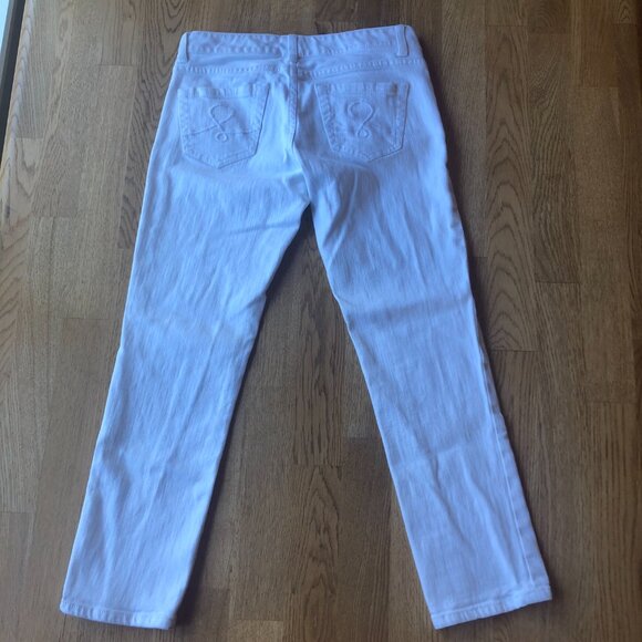 Lilly Pulitzer Aida White Denim Crop Jeans Size 0 - Picture 4 of 15